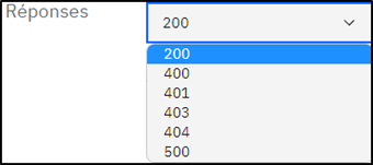 Onglet Détails - Réponse